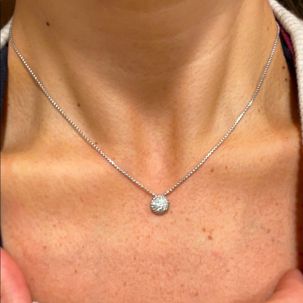 David Yurman Chatelaine Diamond Pendant Necklace